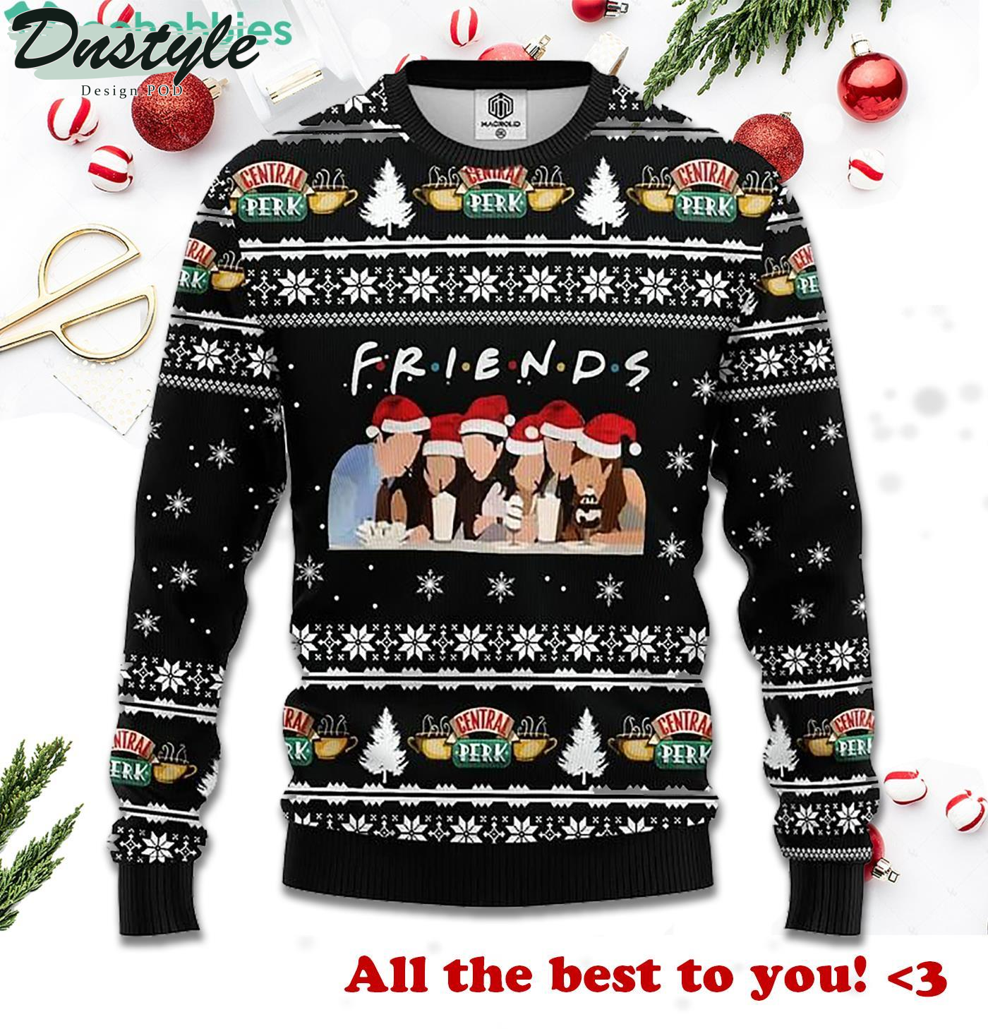 Friends Tv Show Central Perk Ugly Christmas Sweater