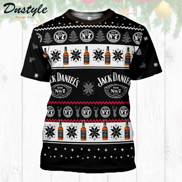 Jack Deniel's Christmas 3D Hoodie Tshirt