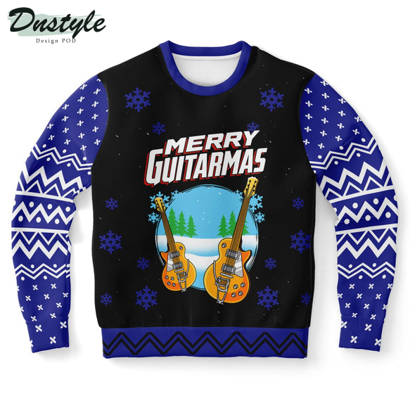 Merry Guitarmas Snowflake Ugly Chrismas Sweater