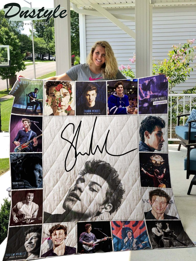 Shawn Mendes Poster Album Quilt Blanket