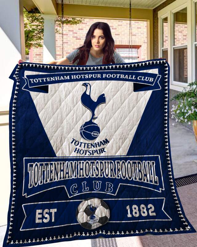 Tottenham Hotspur Football Club Est 1882 Quilt Blanket