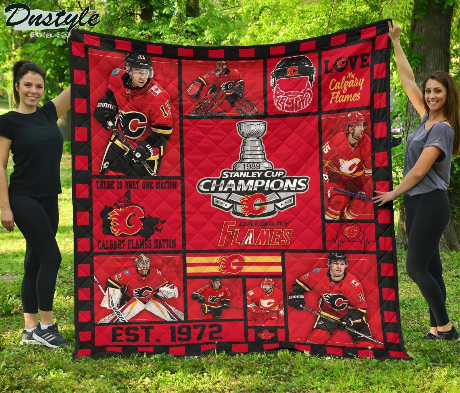 Detroit Red Wings Hockey Stanley Cup Champions Quilt Blanket