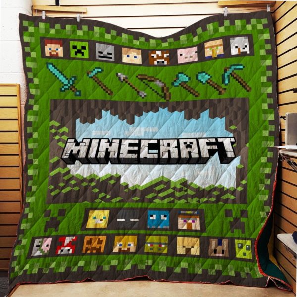 Minecraft Sandbox Mojang Studio Quilt Blanket