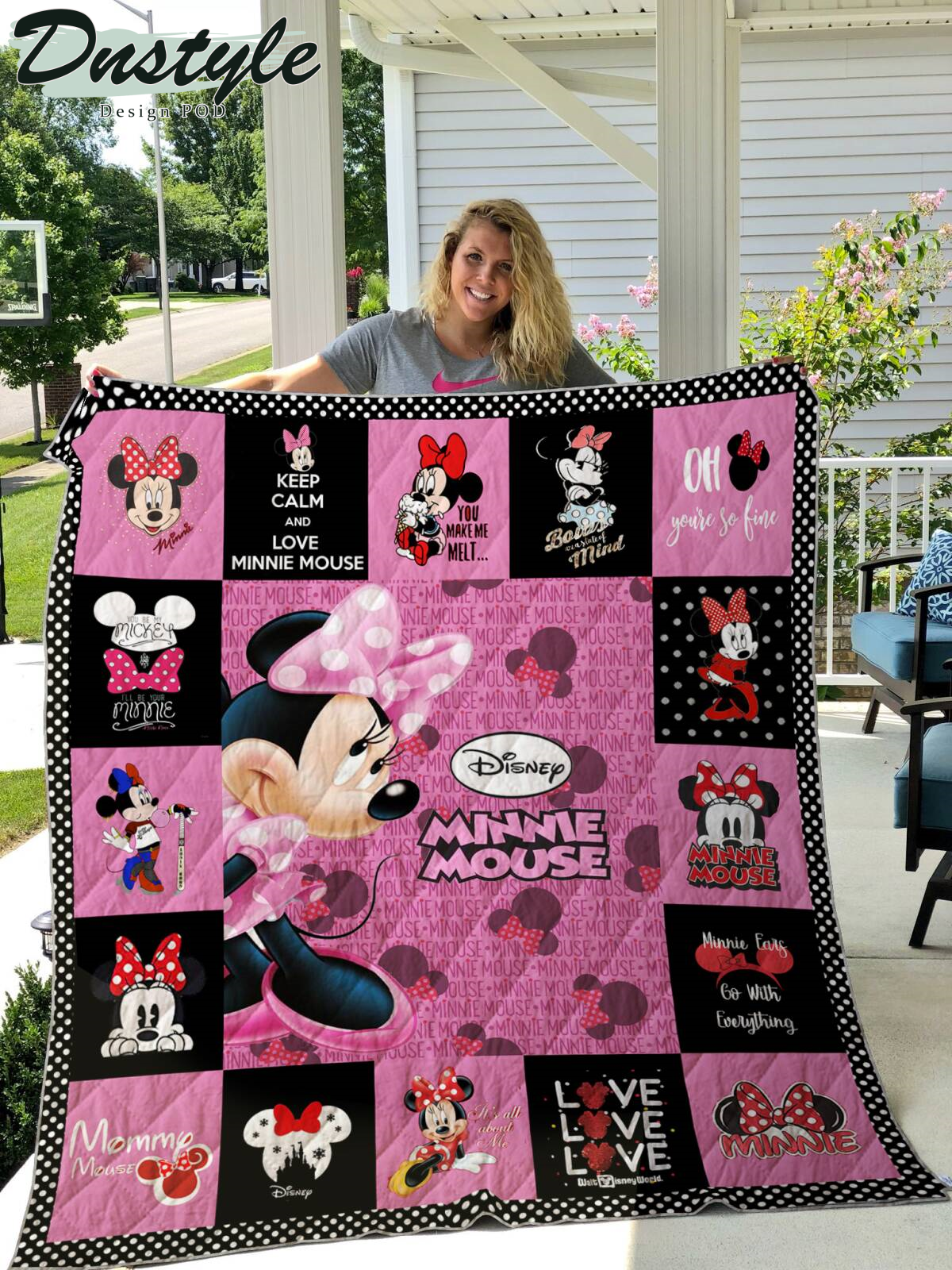 Disney Minnie Mouse You Make Me Melt Quilt Blanket