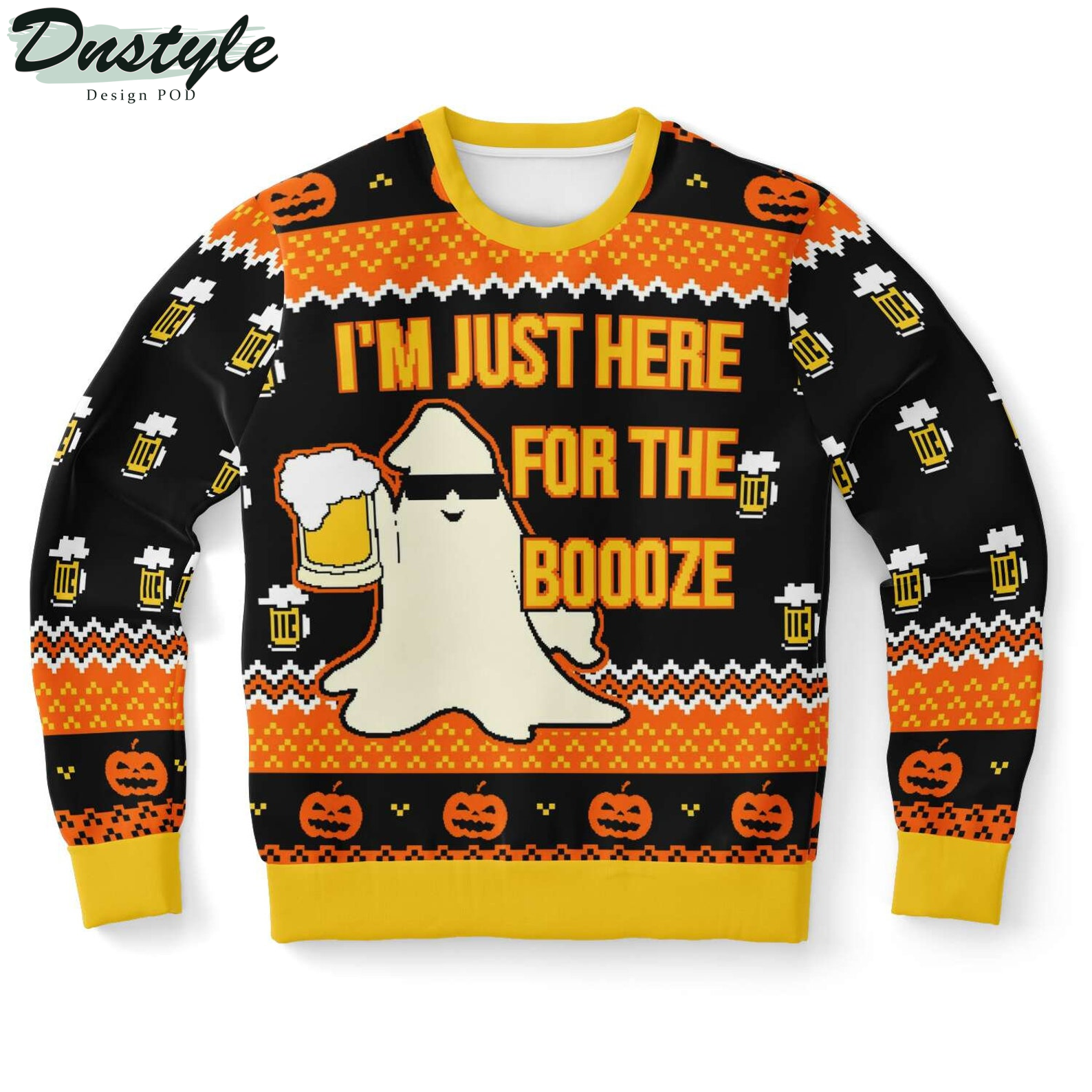 Just Here For The Booze 2022 Ugly Christmas Sweater