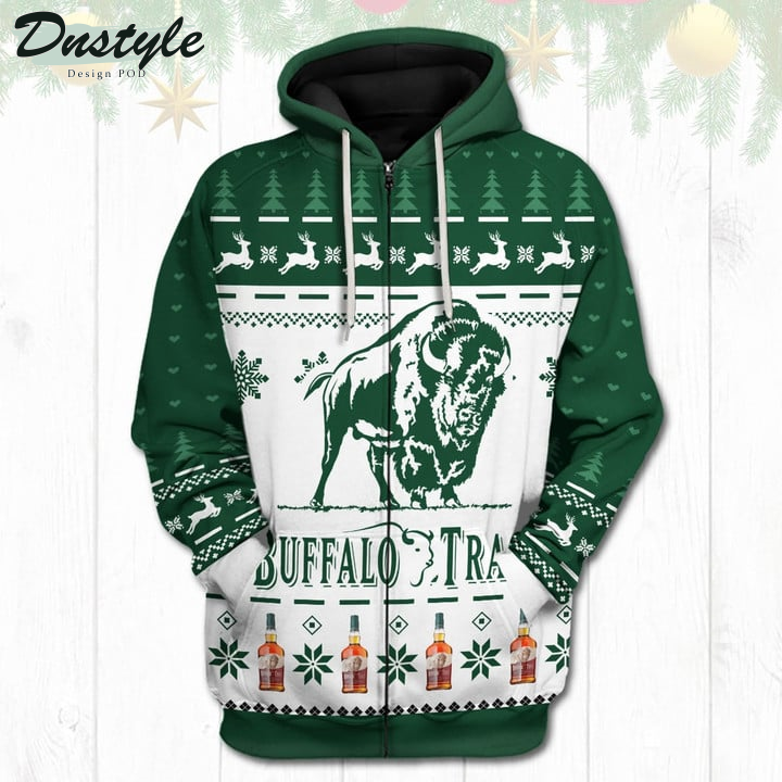 Buffalo Trace Reindeer Christmas 3D Hoodie Tshirt