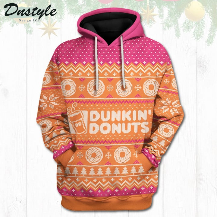 Dunkin Donuts Christmas 3D Hoodie Tshirt