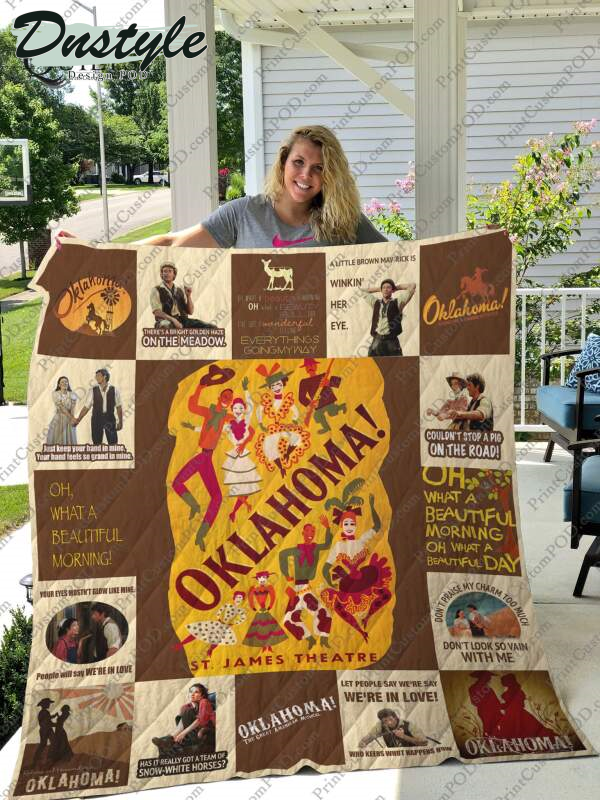Broadway Oklahoma Musical St James Theatre Quilt Blanket