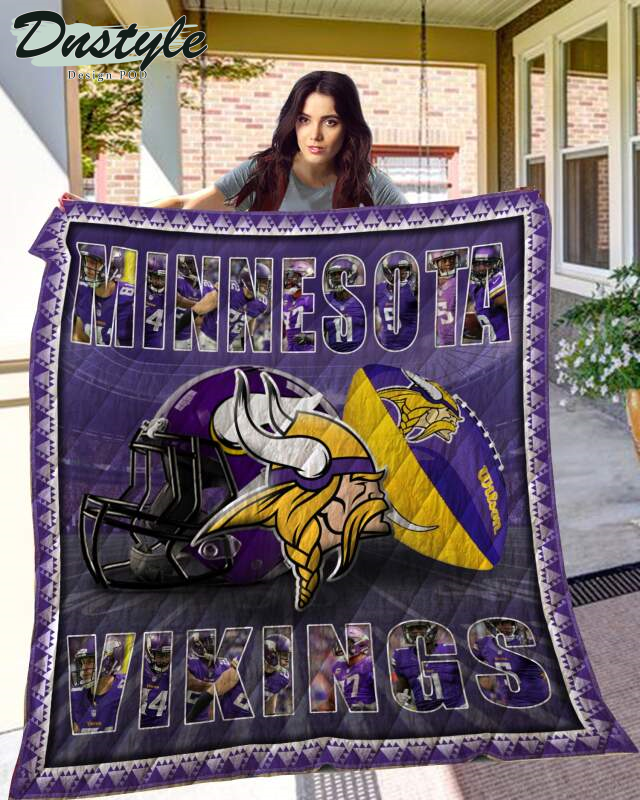 Minnesota Vikings NFL Logo Quilt Blanket