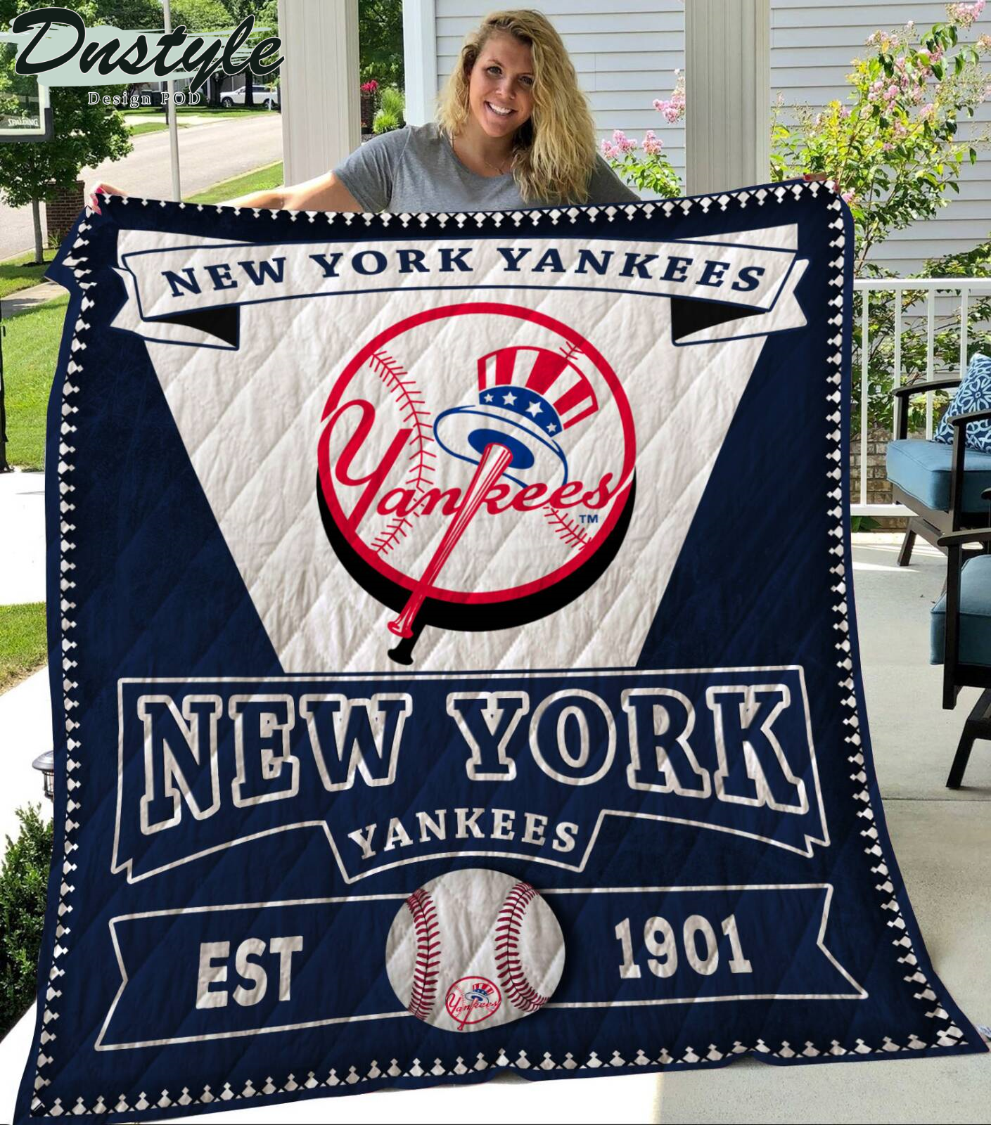 New York Yankees Est 1901 Quilt Blanket