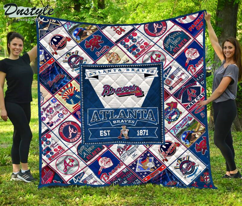 Atlanta Braves Est 1871 Quilt Blanket