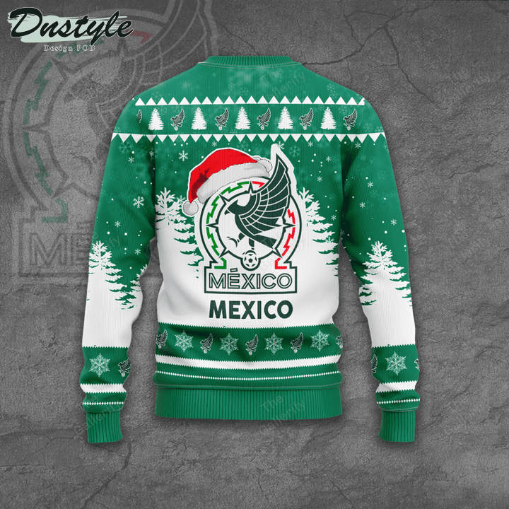 Meixco national football team santa hat ugly christmas sweater