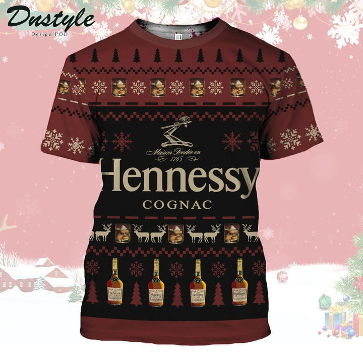 Hennesy Cognac Maison Fondee En 1765 Christmas 3D Hoodie Tshirt
