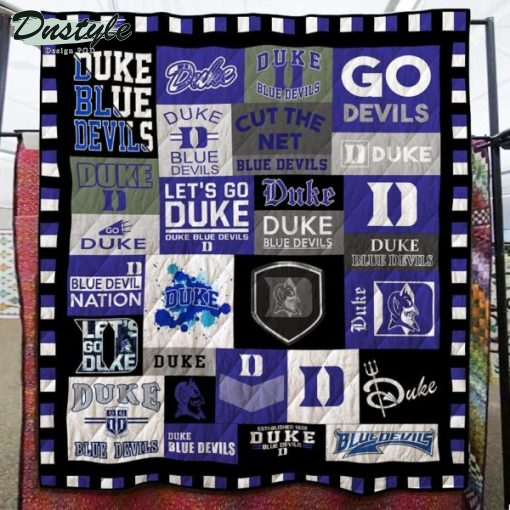 Duke Blue Devils NCAA Logo Quilt Blanket