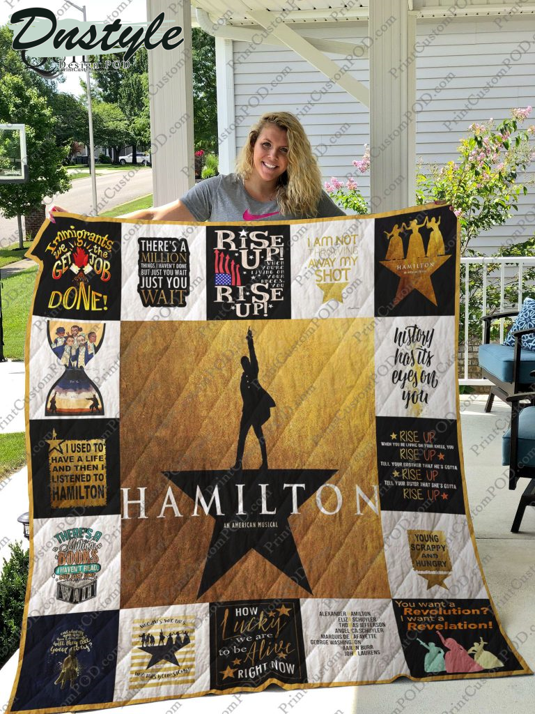 Hamilton Musical Version Rise Up Quilt Blanket