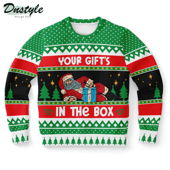 Your Gift’s In The Box Ugly Chrismas Sweater