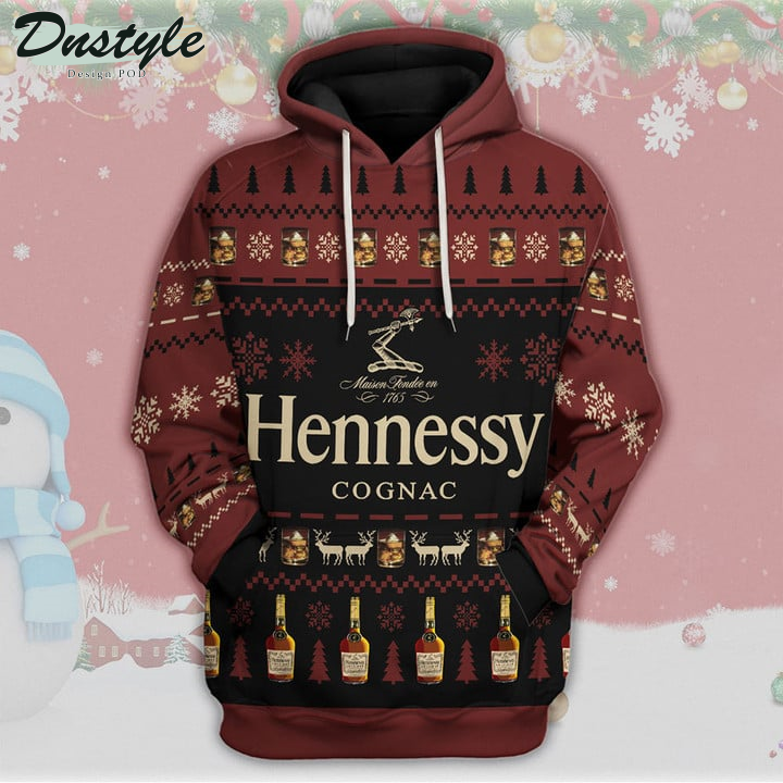 Hennesy Cognac Maison Fondee En 1765 Christmas 3D Hoodie Tshirt