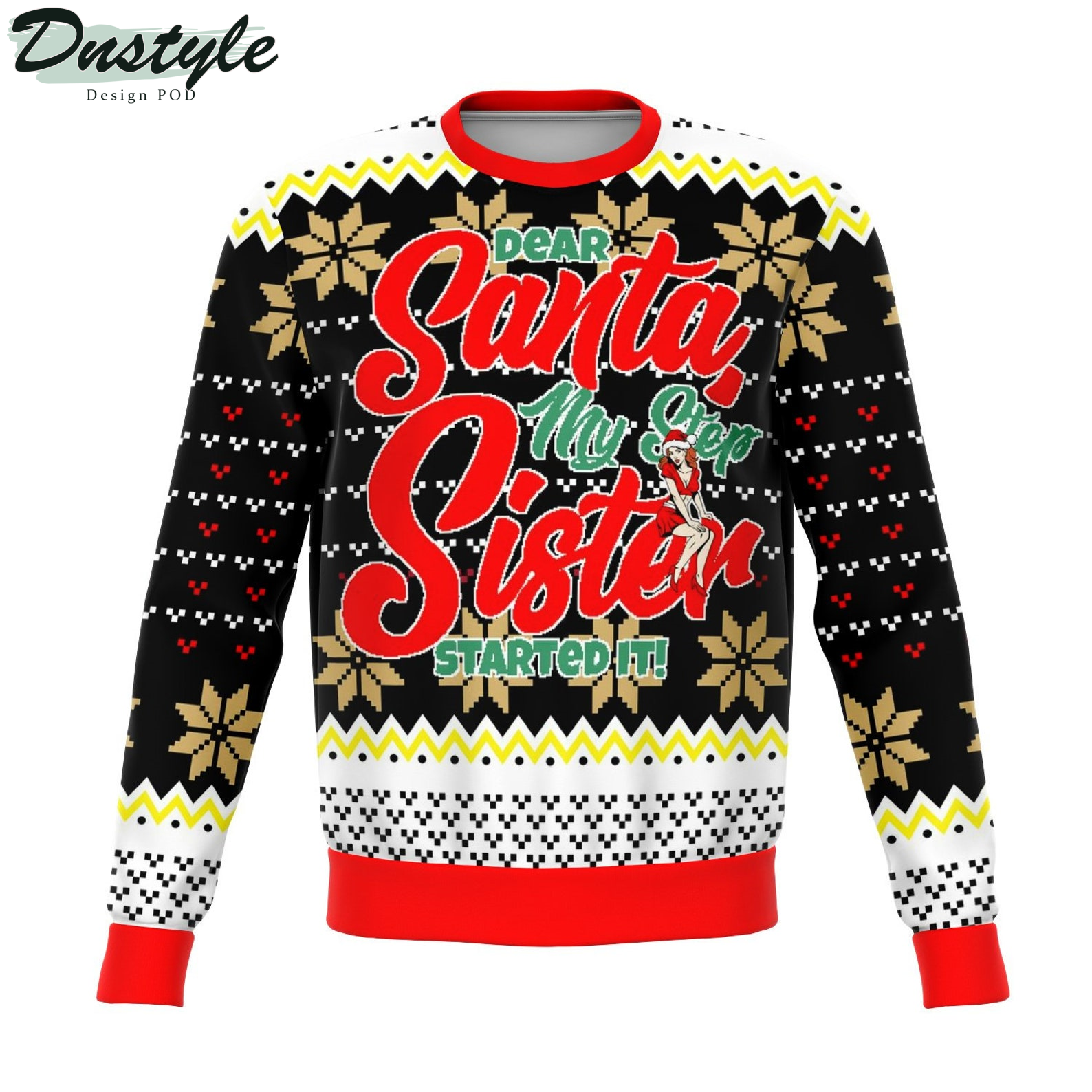 Step Sister Did It 2022 Ugly Christmas Sweater