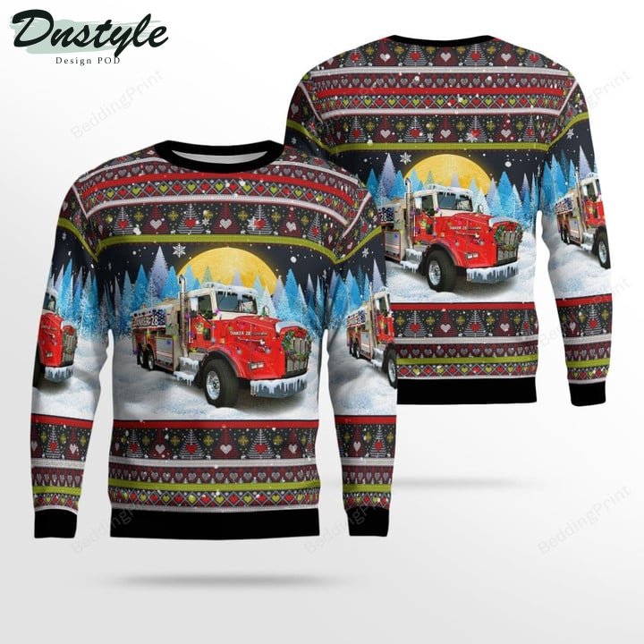 Kentuck Kuttawa Fire Department Ugly Christmas Sweater