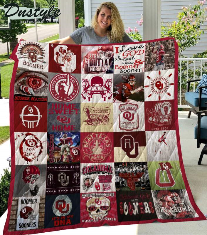 Oklahoma Sooners Straight Outta Norman Quilt Blanket