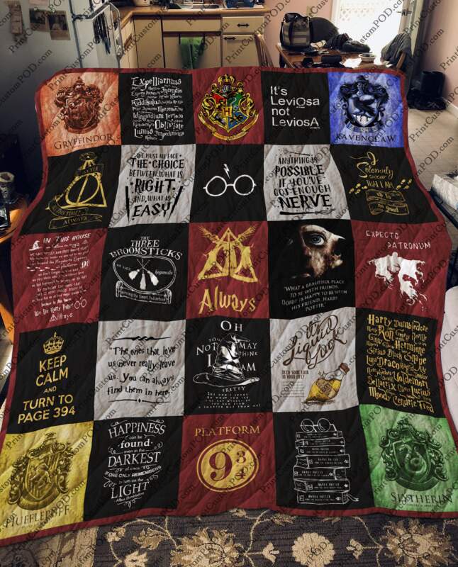 Harry Potter Platform It's LeviOsa Not LeviosA Quilt Blanket