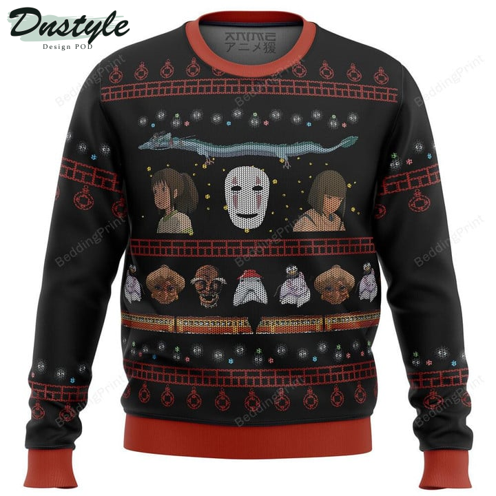 Studio Ghibli Spirited Away Ugly Christmas Sweater
