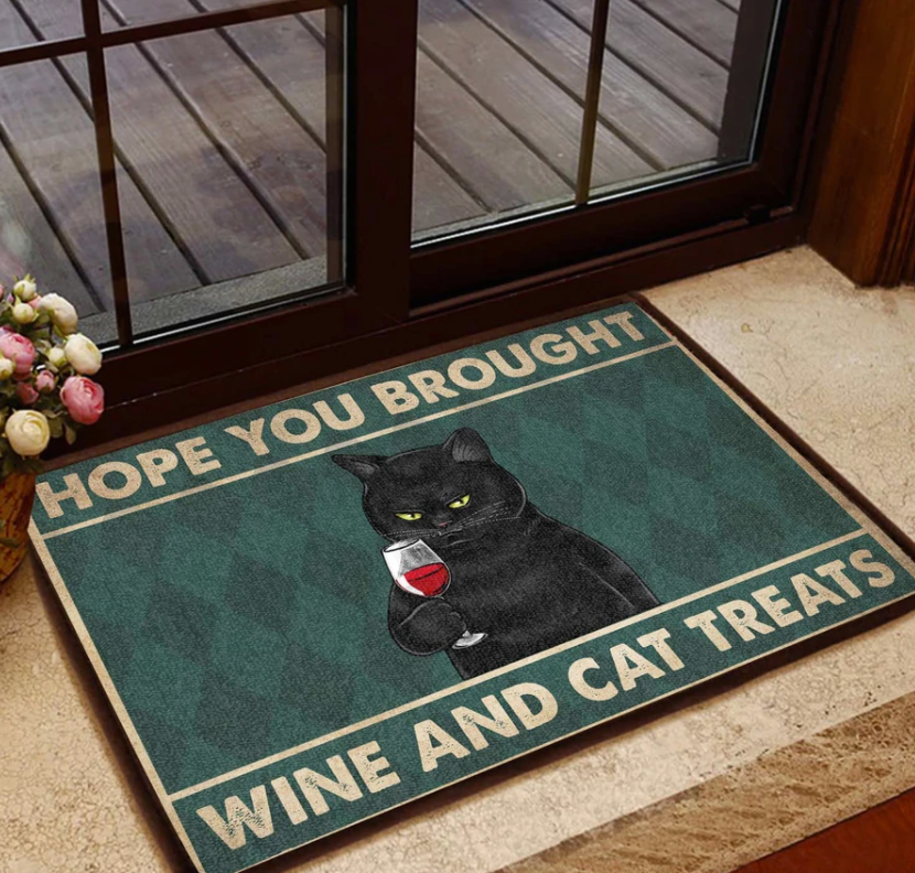 Halloween black cats ew people doormat