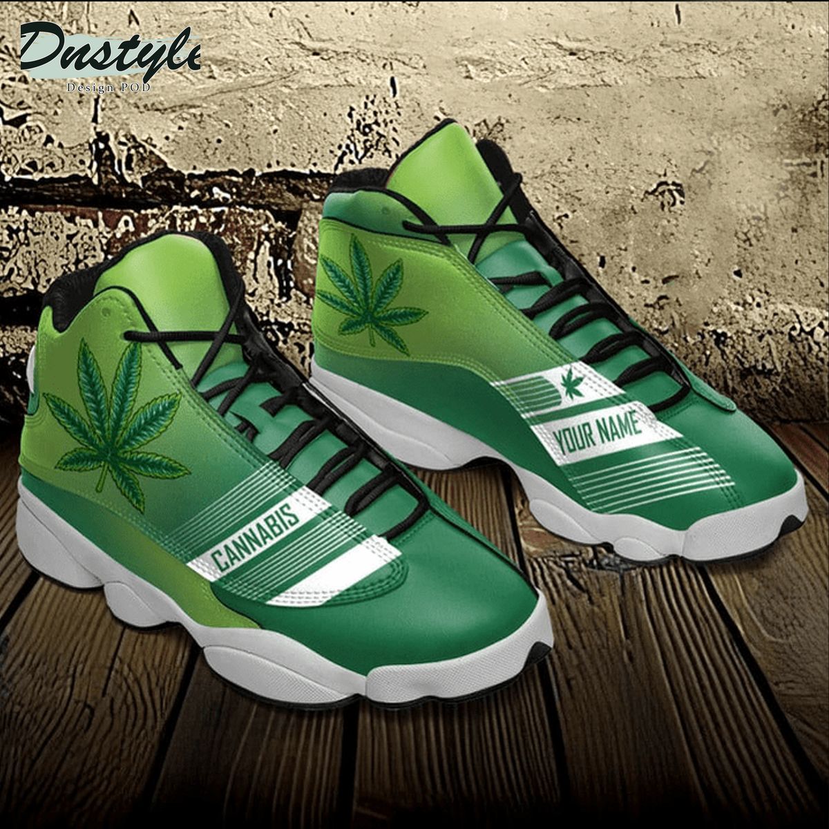 Weed cannabis custom name air jordan 13 shoes