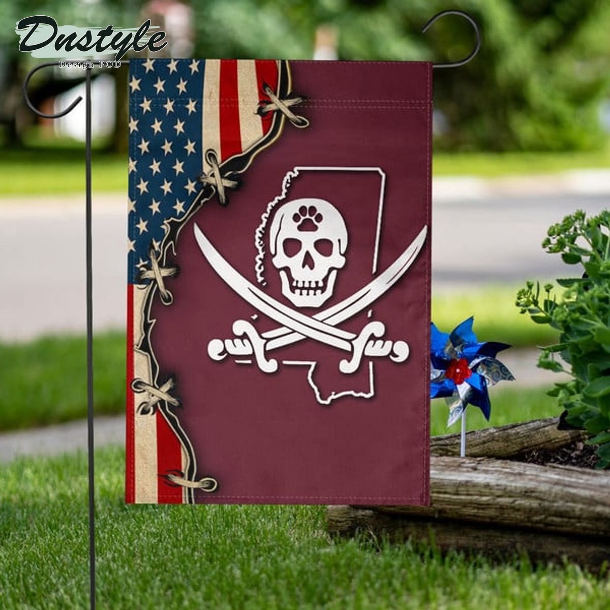 Mike Leach Flag Mississippi State Pirate Flag