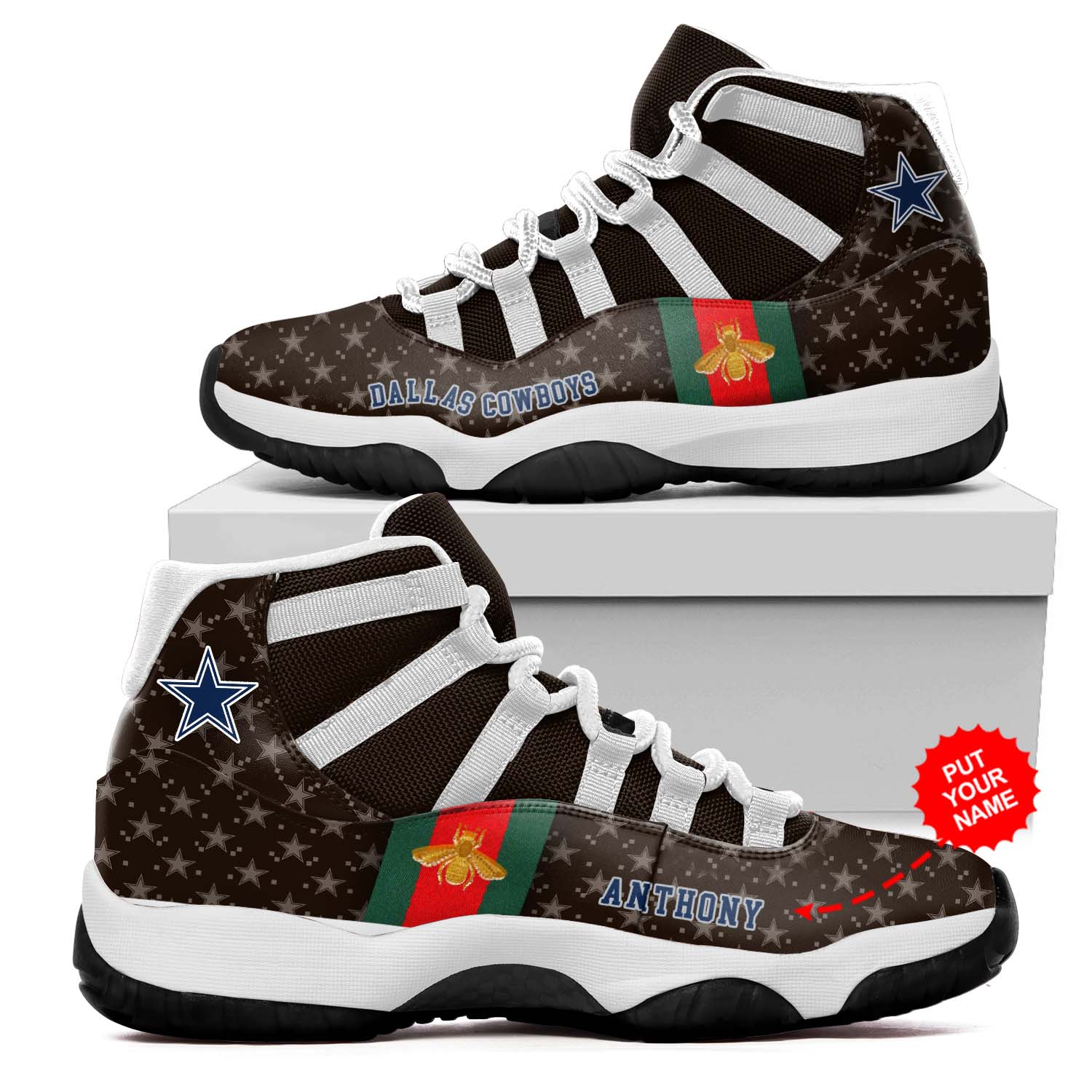 Dallas Cowboys NFL Gucci Air Jordan 11 Shoes