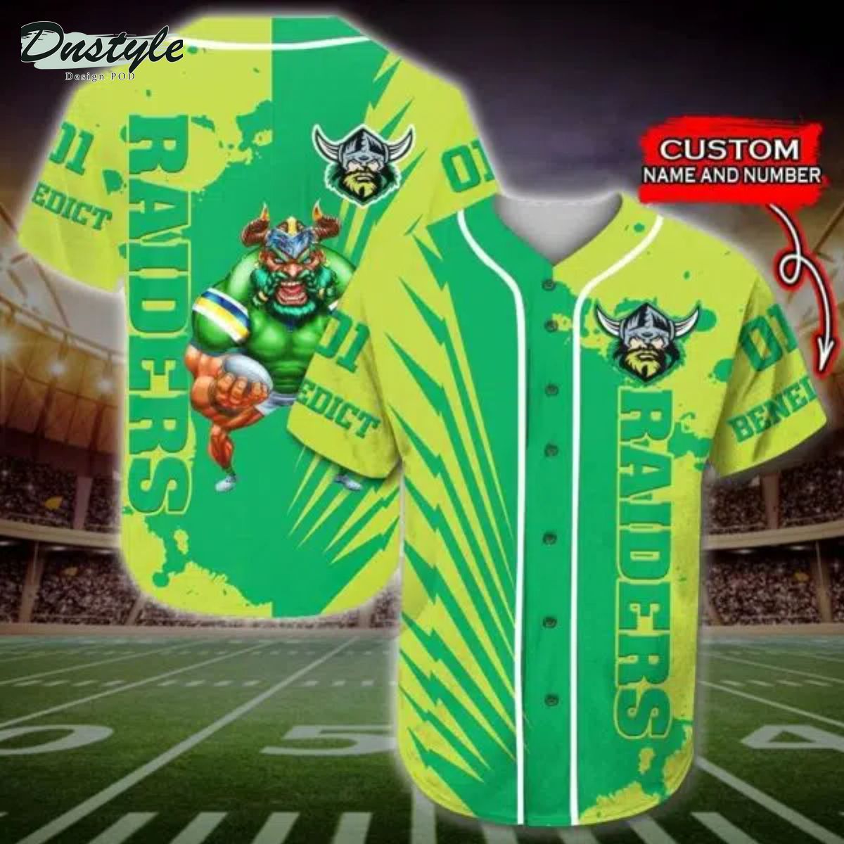 Brisbane Broncos NRL Custom Name And Number Baseball Jersey