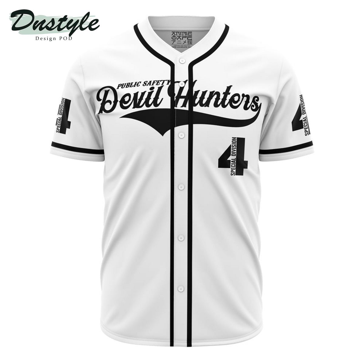 One Piece Naruto Bleach Who The Big White Baseball Jersey