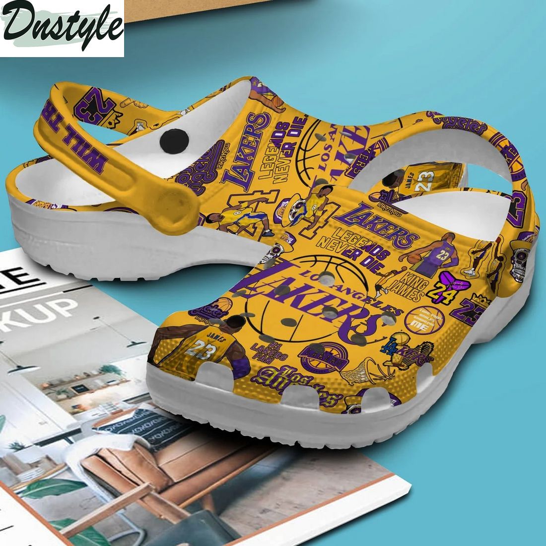 Los Angeles Lakers NBA Crocs Crocband Clogs Shoes