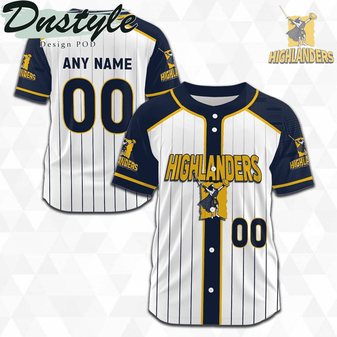 Highlanders 2023 Season Personalized Baseball Jersey