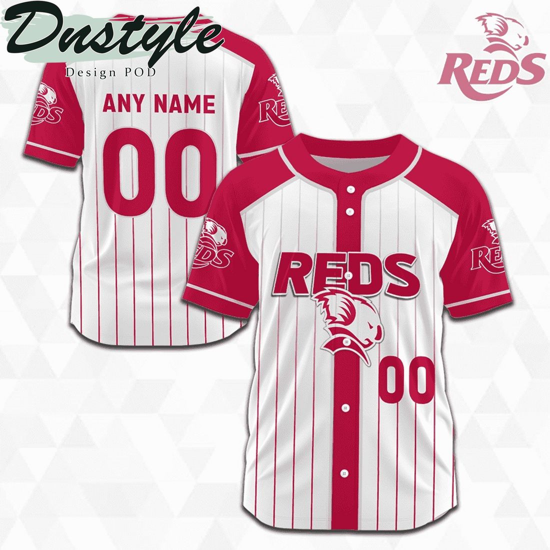 Queensland Reds 2023 Season Personalized Baseball Jersey