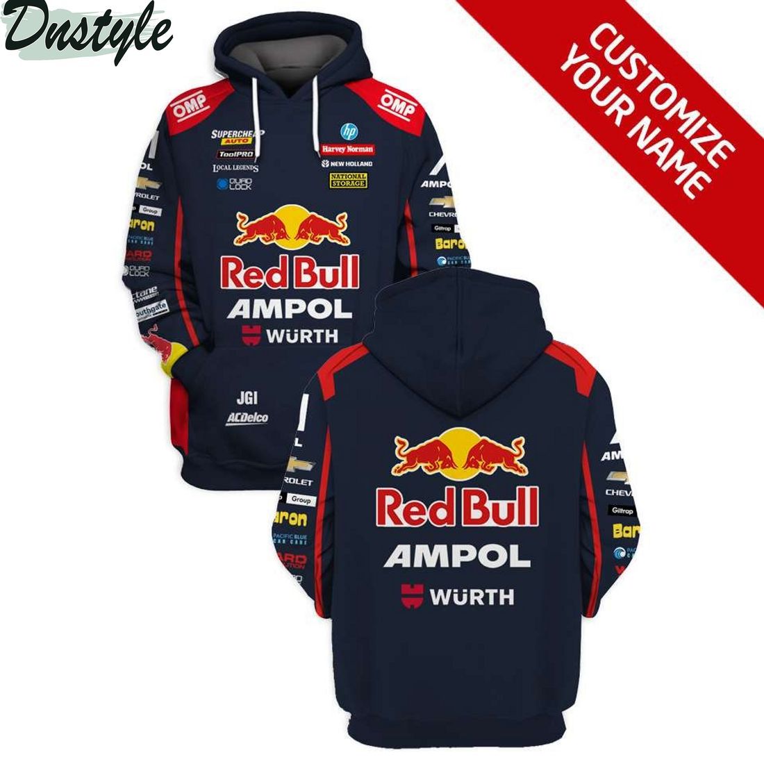 Red Bull F1 Racing Team 2023 Season Custom Name Hoodie