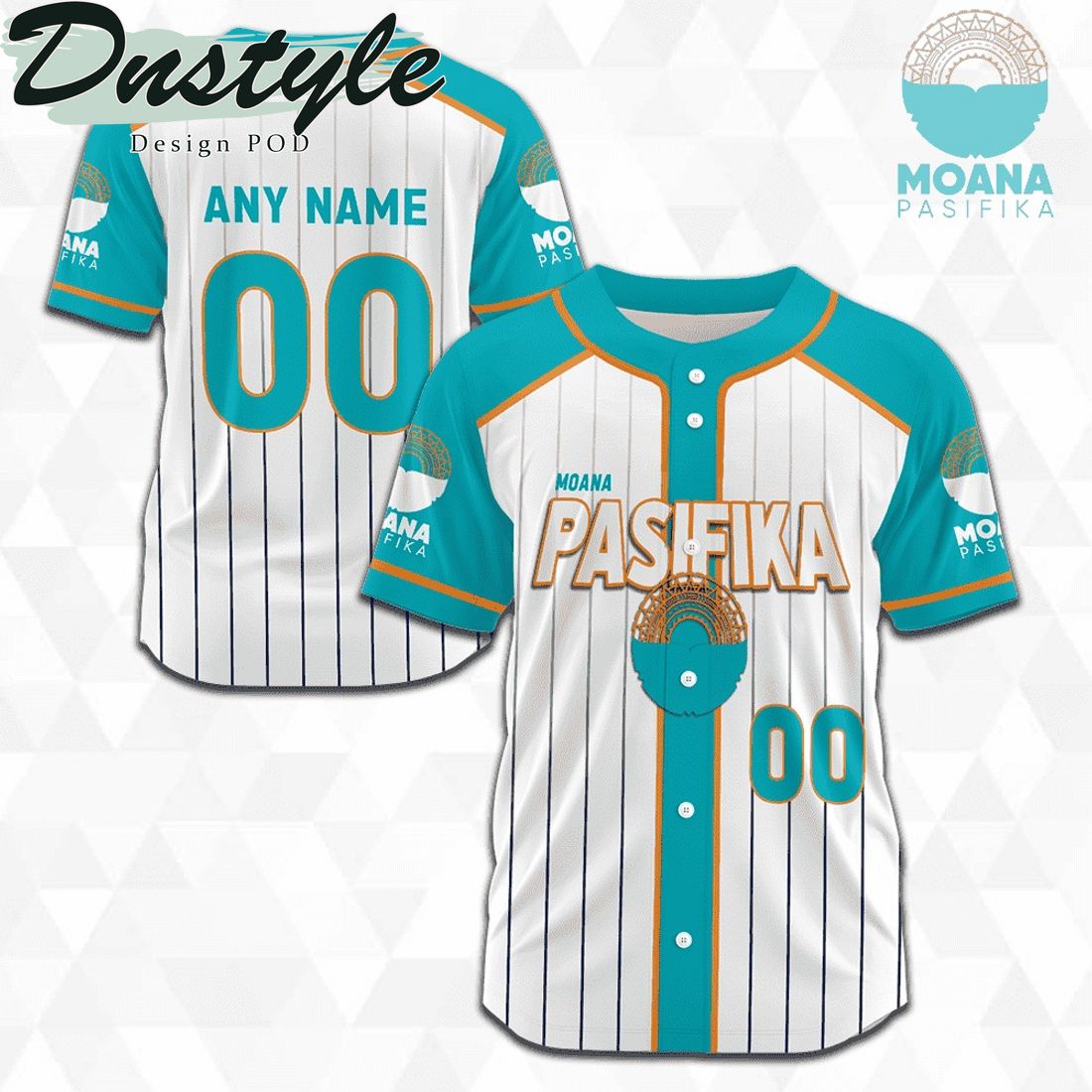 Moana Pasifika 2023 Season Personalized Baseball Jersey