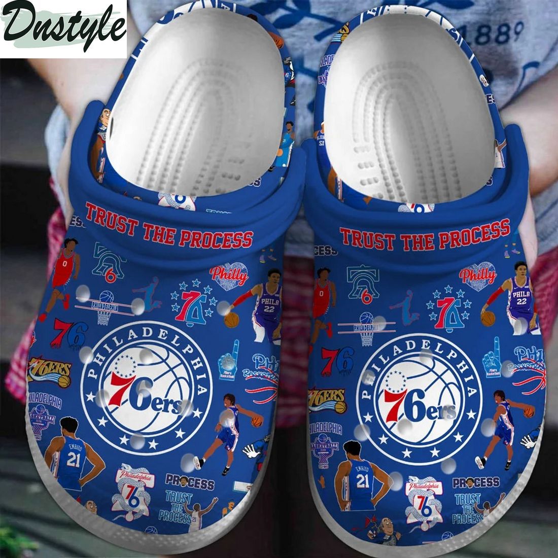 Philadelphia 76ers NBA Crocs Crocband Clogs Shoes