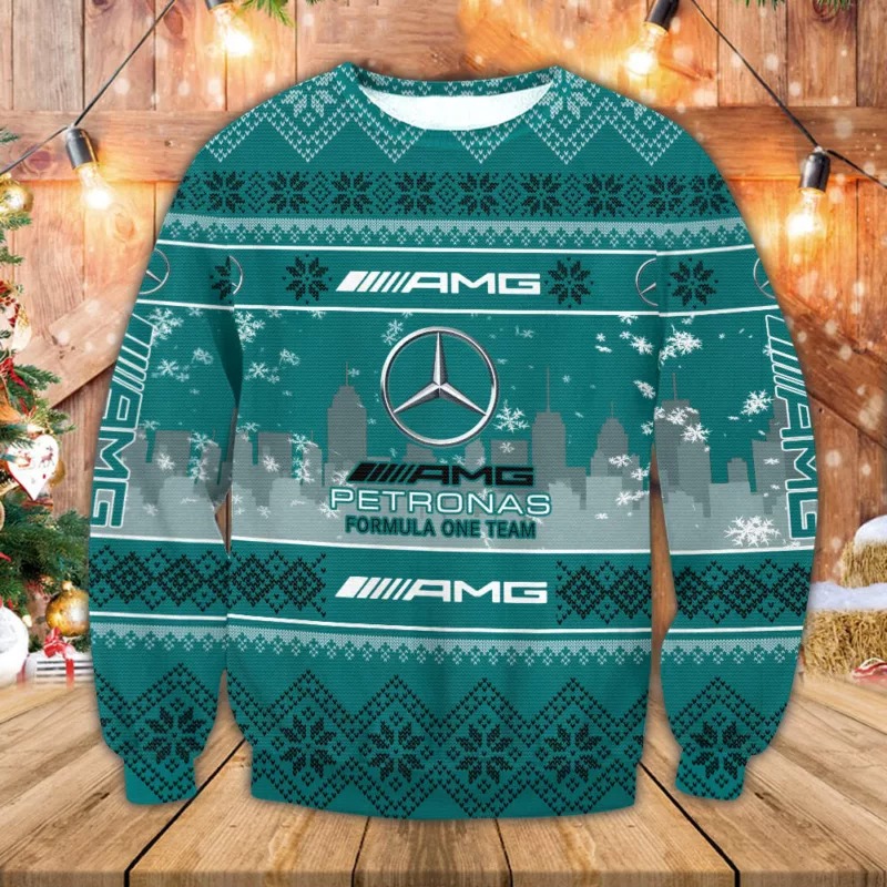 Mercedes AMG F1 Team Ugly Christmas Sweater