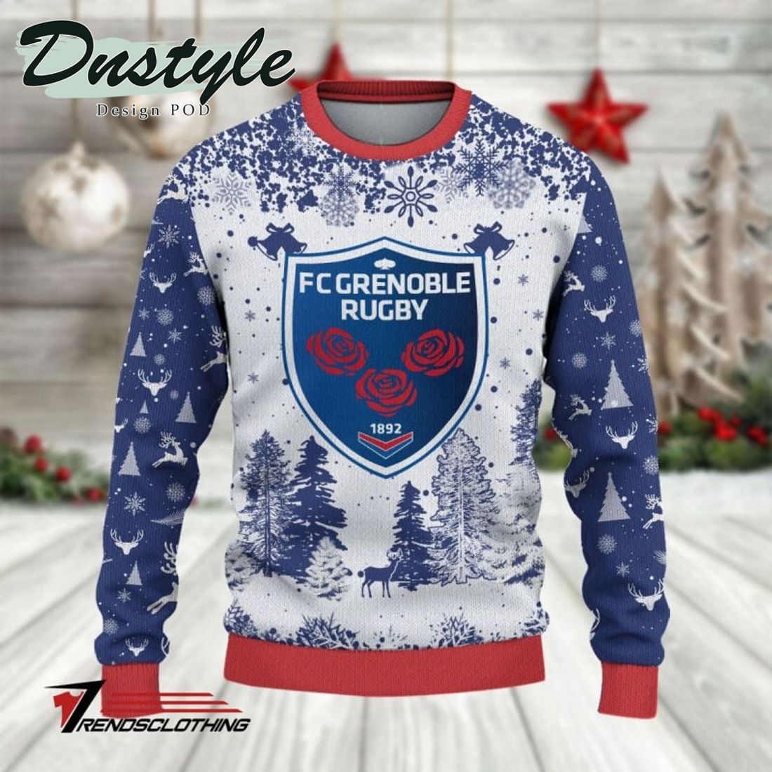 FC Grenoble Rugby 2023 Ugly Christmas Sweater