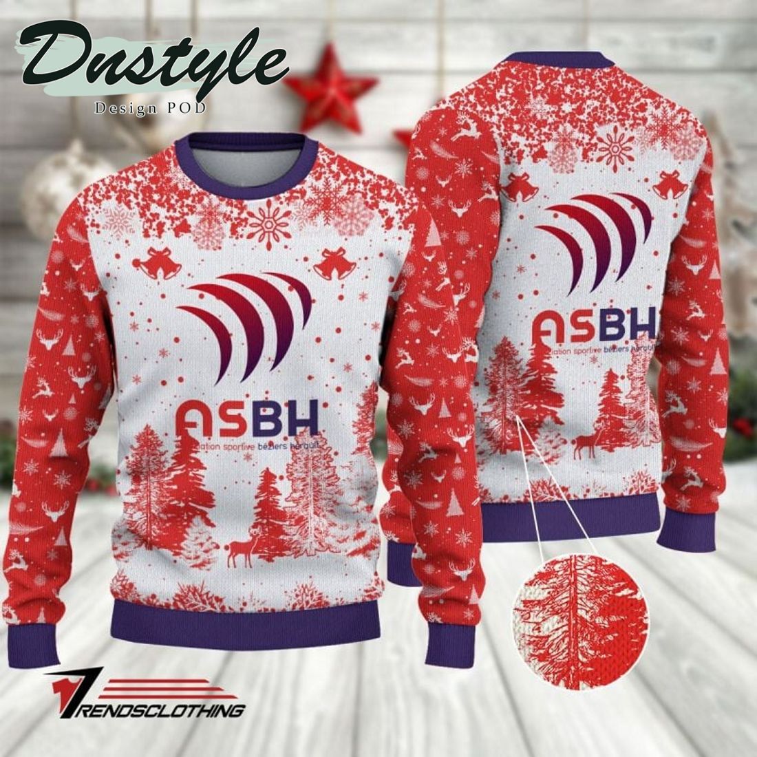 AS Beziers Herault 2023 Ugly Christmas Sweater