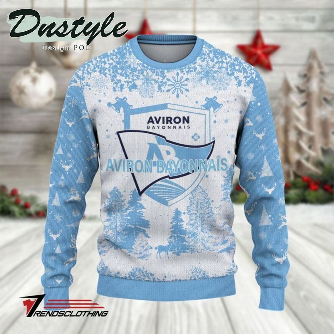Aviron Bayonnais 2023 Ugly Christmas Sweater