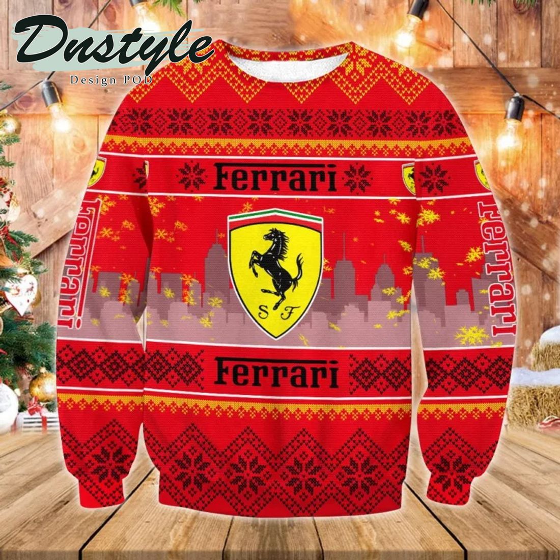 Ferrari F1 Team Ugly Christmas Sweater