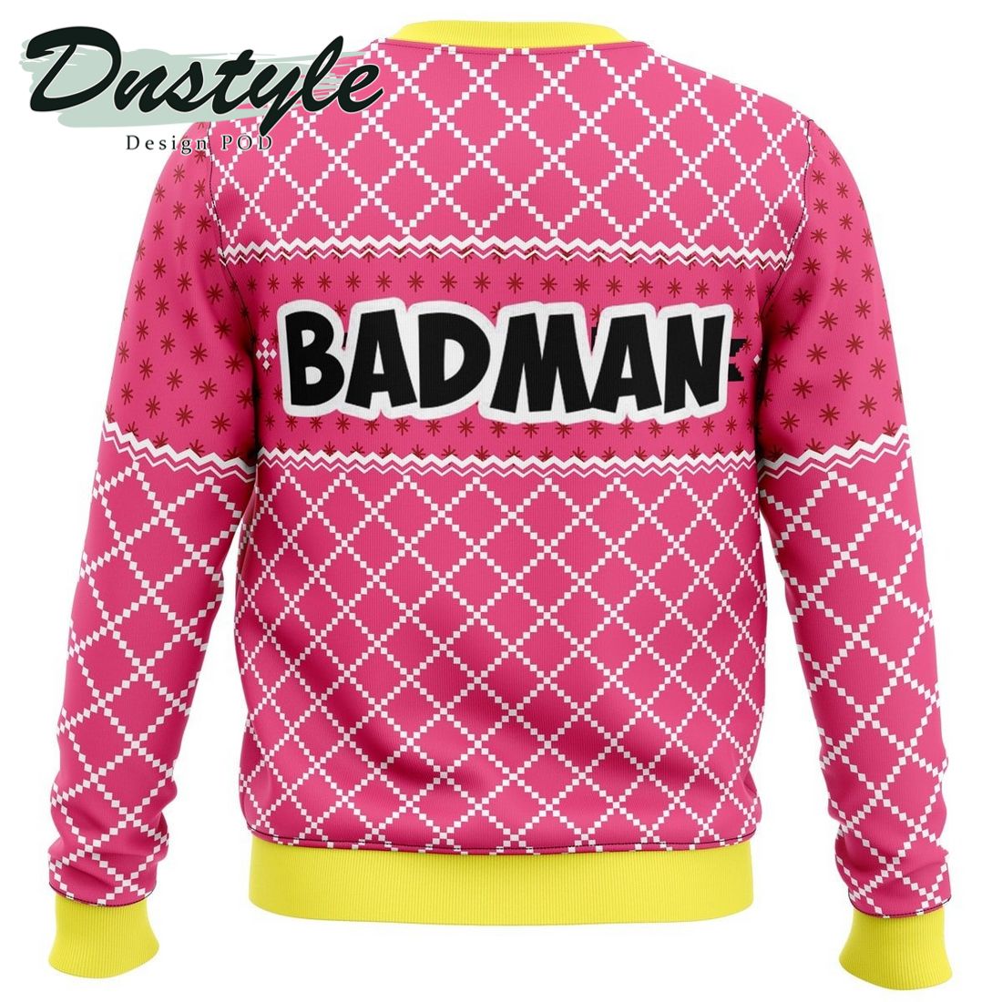 Dragon Ball Z Vegeta Pink Badman Ugly Christmas Sweater