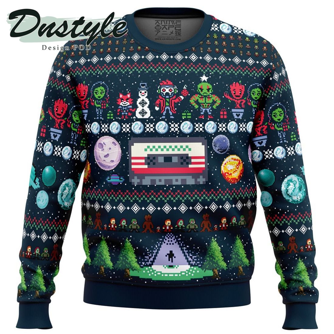 All Symbols Pattern Jojo?s Bizarre Adventure Ugly Christmas Sweater