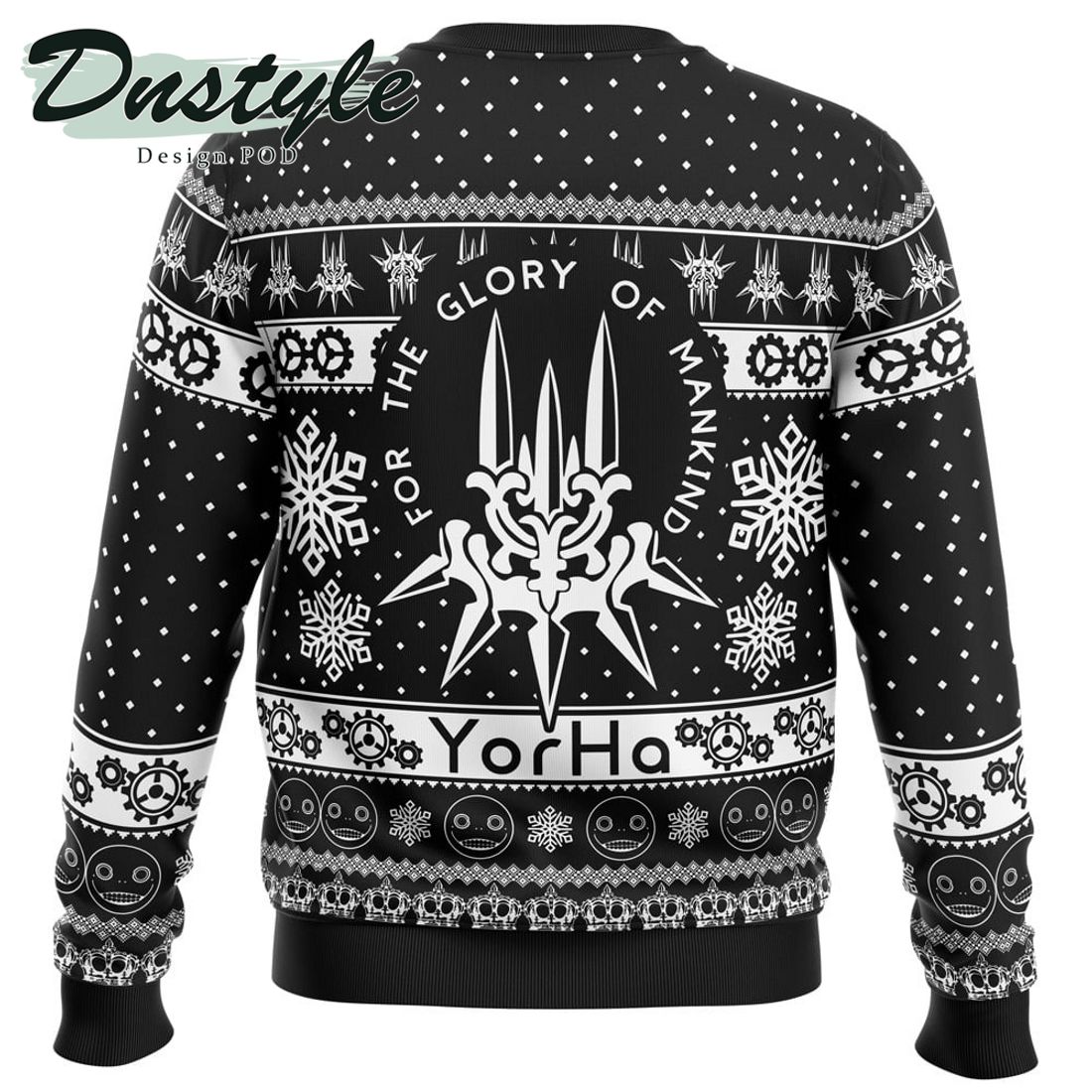 Automata Yorha Nier Ugly Christmas Sweater 1