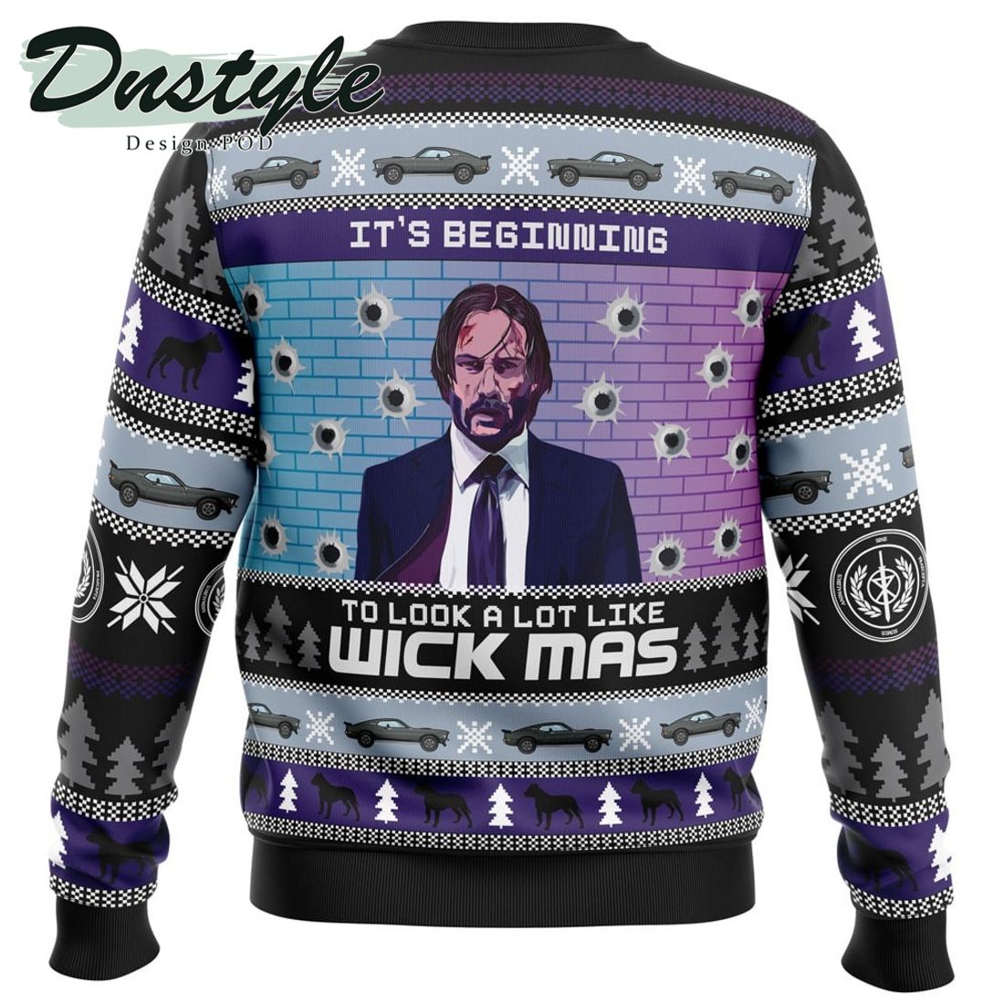 John Wick Wick Mas Ugly Christmas Sweater 1