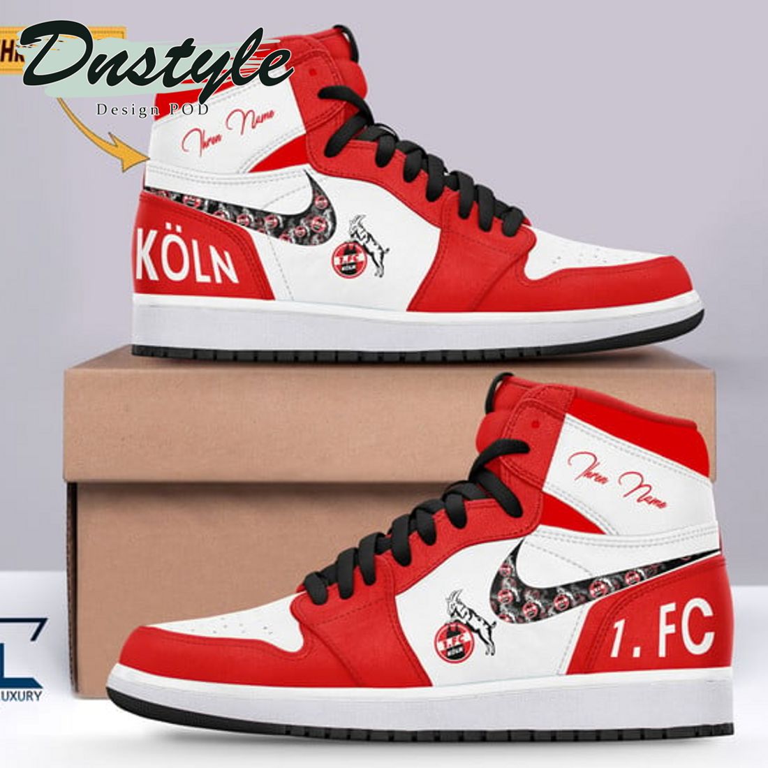 FC Koln Bundesliga Nike Air Jodan 1 Sneakers