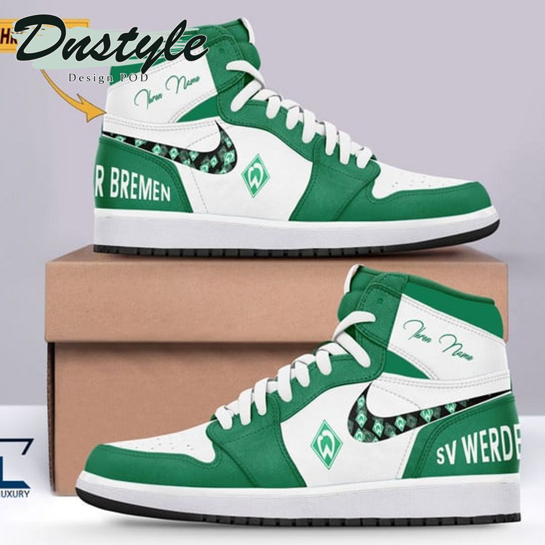 Werder Bremen Bundesliga Nike Air Jodan 1 Sneakers