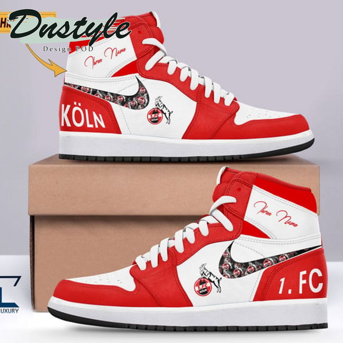FC Koln Bundesliga Nike Air Jodan 1 Sneakers